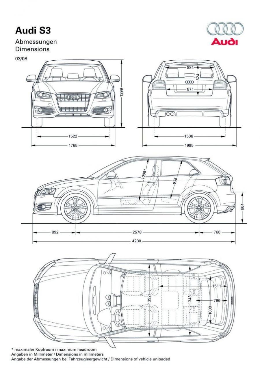 Схема Audi S3 Sportback 2008 года  (WW) (фото 43 из 46)